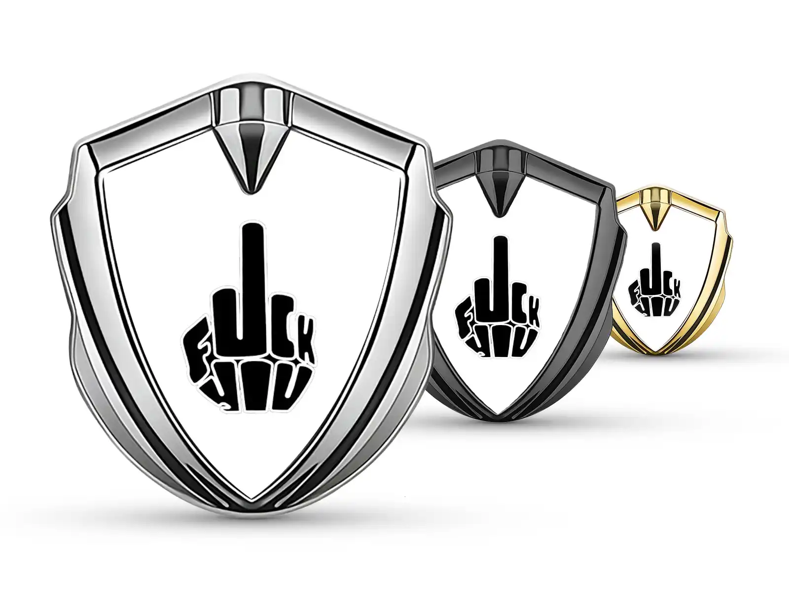 Silicone Emblem Badge Stainless Steel Alloy Edge